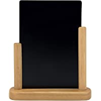 Securit Elegant - Tablón de pizarra- 15 x 21 cm- A5- madera- color negro y morado